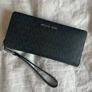 Michael Kors Monogram Zip Wallet